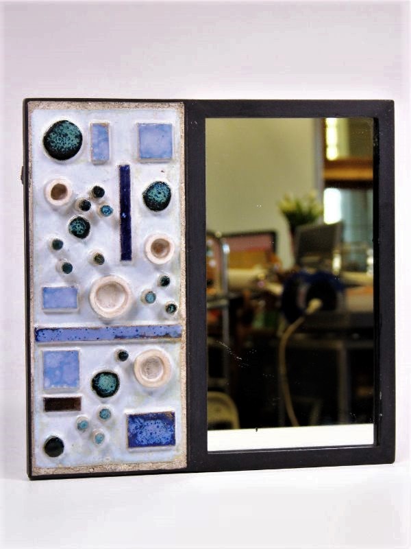 Keramische spiegel Lutgart De Meyer Kringwinkel